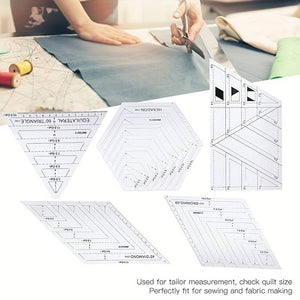 Patchwork Ruler Quilting Rule High Grade TranCloth Cutting Rusparet Acrylic Rulers Yardstick lers DIY Sewing Tools - Jason Shop Fittings