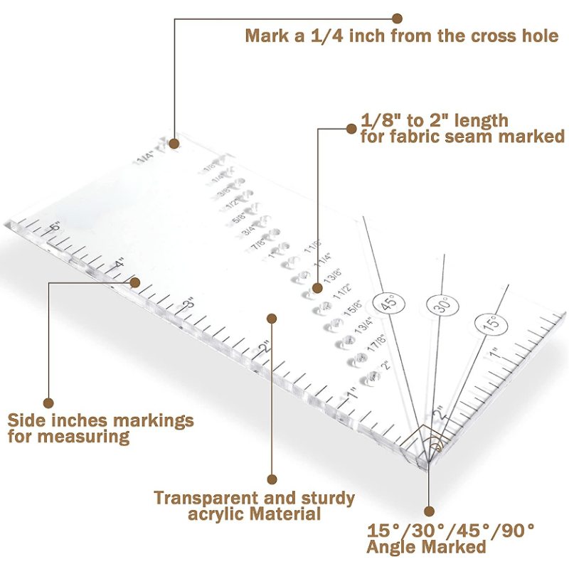 Acrylic Seam Guide Ruler - Jason Shop Fittings