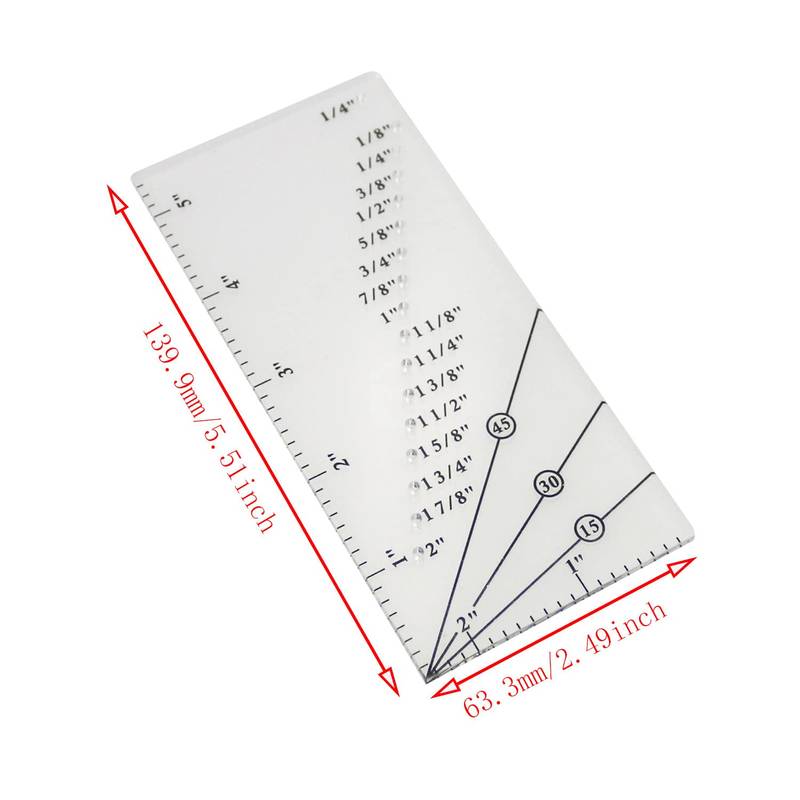 Acrylic Seam Guide Ruler