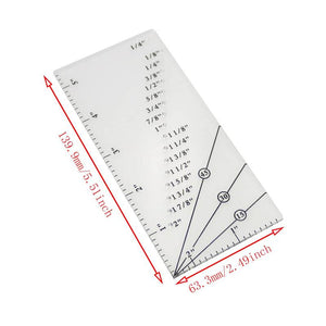 Acrylic Seam Guide Ruler - Jason Shop Fittings