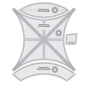 4pcs Double Seamstress Wedding Pattern Sewing Ruler Tools