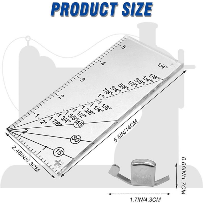 Acrylic Seam Guide Ruler