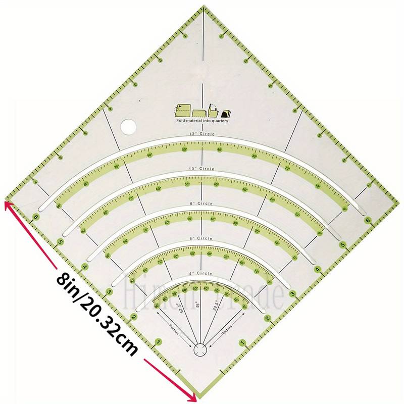 Non-Slip Circle Cutter Ruler - Jason Shop Fittings
