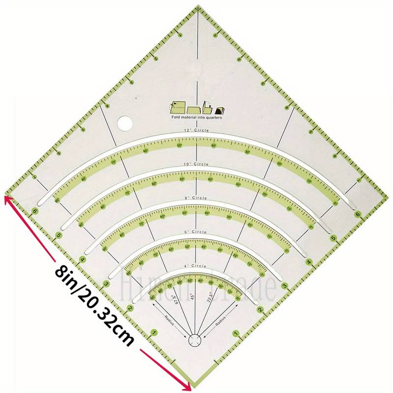 Non-Slip Circle Cutter Ruler