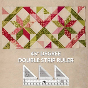 45 ° Double Ruler New Model, Double Stitching Ruler