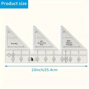 45 ° Double Ruler New Model, Double Stitching Ruler