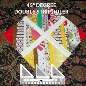 45 ° Double Ruler New Model, Double Stitching Ruler