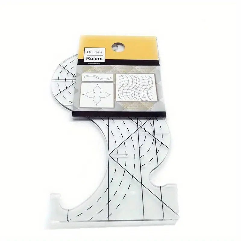 Quilting Template Free Motion Patchwork Quilt Ruler Dressmaking DIY 8x4.2'' - Jason Shop Fittings