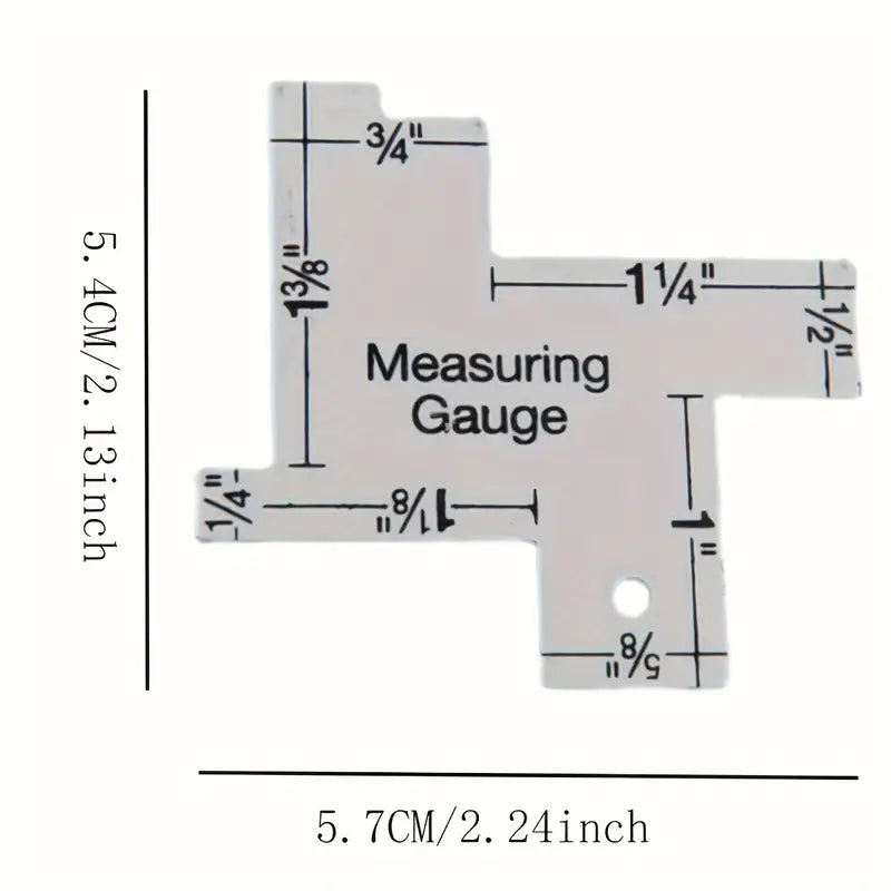 2 Inch Mini Hand Measuring Gauge Quilting Sewing Dressmaking Patchwork Ruler for DIY Sewing Craft - Jason Shop Fittings