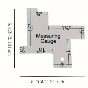 2 Inch Mini Hand Measuring Gauge Quilting Sewing Dressmaking Patchwork Ruler for DIY Sewing Craft - Jason Shop Fittings