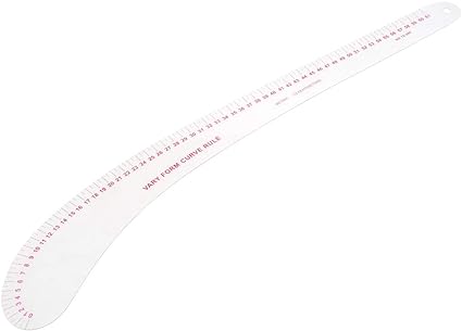 Sewing Measure Ruler, Plastic L Square Shape French Curve Sewing Measure Professional Tailor Craft Tool Drawing Sewing for Household Dressmaker (12-260) - Jason Shop Fittings