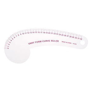sourcing map Styling Sewing French Curve Ruler, 30x11.5cm Dress Makers Ruler Clear Sewing Tailors Pattern Making Ruler for Fashion Design and Guides for Fabric - Jason Shop Fittings