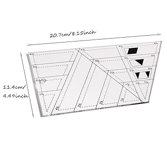 Patchwork Ruler Quilting Rule High Grade TranCloth Cutting Rusparet Acrylic Rulers Yardstick lers DIY Sewing Tools - Jason Shop Fittings
