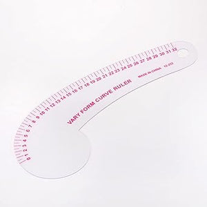 sourcing map Styling Sewing French Curve Ruler, 30x11.5cm Dress Makers Ruler Clear Sewing Tailors Pattern Making Ruler for Fashion Design and Guides for Fabric - Jason Shop Fittings