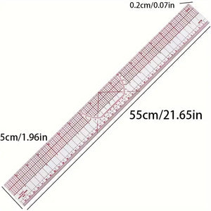 Kearing Plastic Pattern Grading Ruler 45cm & 18” - Jason Shop Fittings