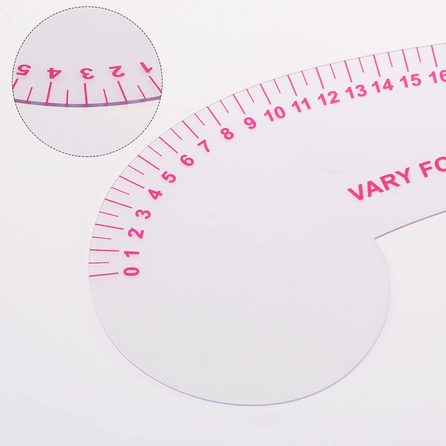 sourcing map Styling Sewing French Curve Ruler, 30x11.5cm Dress Makers Ruler Clear Sewing Tailors Pattern Making Ruler for Fashion Design and Guides for Fabric - Jason Shop Fittings