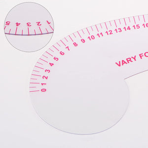 sourcing map Styling Sewing French Curve Ruler, 30x11.5cm Dress Makers Ruler Clear Sewing Tailors Pattern Making Ruler for Fashion Design and Guides for Fabric - Jason Shop Fittings
