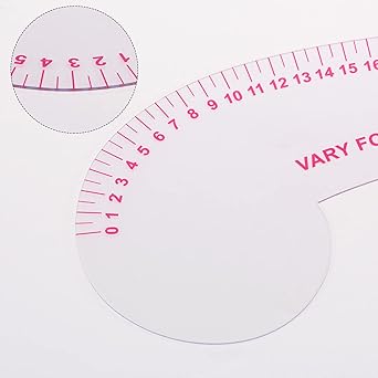 sourcing map Styling Sewing French Curve Ruler, 30x11.5cm Dress Makers Ruler Clear Sewing Tailors Pattern Making Ruler for Fashion Design and Guides for Fabric - Jason Shop Fittings