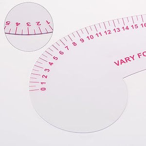 sourcing map Styling Sewing French Curve Ruler, 30x11.5cm Dress Makers Ruler Clear Sewing Tailors Pattern Making Ruler for Fashion Design and Guides for Fabric - Jason Shop Fittings