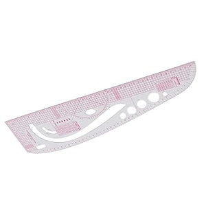 Tailor Ruler, Plastic 3245 Curve Ruler Transparent Drafting Drawing Measuring Tool Metric Ruler Dedicated Protractor, Sewing Pattern Making Tools for Pattern Making for Household - Jason Shop Fittings