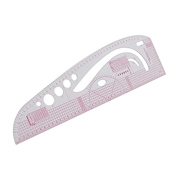 Tailor Ruler, Plastic 3245 Curve Ruler Transparent Drafting Drawing Measuring Tool Metric Ruler Dedicated Protractor, Sewing Pattern Making Tools for Pattern Making for Household - Jason Shop Fittings