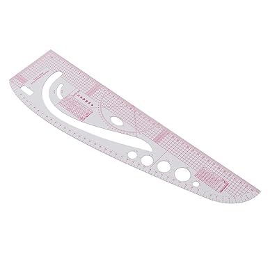 Tailor Ruler, Plastic 3245 Curve Ruler Transparent Drafting Drawing Measuring Tool Metric Ruler Dedicated Protractor, Sewing Pattern Making Tools for Pattern Making for Household