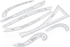 HOHXFYP  French Curve Ruler, High Accuracy Clear Sewing Ruler Tailor Set,Durable Acrylic Sewing Pattern Making Tools for Pattern Making,Drafting,Drawing and Pattern Modification - Jason Shop Fittings