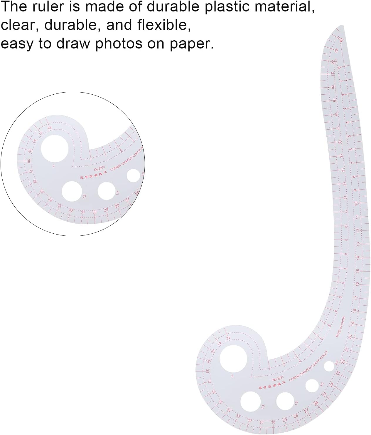 Mini Sewing Ruler Mini French Curve Ruler Sewing Ruler Tailor Seamstress Tool Measuring