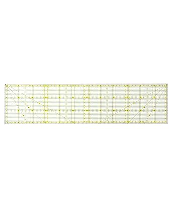 QWORK® 15 x 60cm Quilting Ruler, Precise Sewing Ruler for Quilting, Sewing and Patchworks (6” x 24”) - Jason Shop Fittings