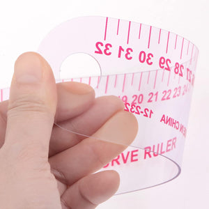 sourcing map Styling Sewing French Curve Ruler, 30x11.5cm Dress Makers Ruler Clear Sewing Tailors Pattern Making Ruler for Fashion Design and Guides for Fabric - Jason Shop Fittings