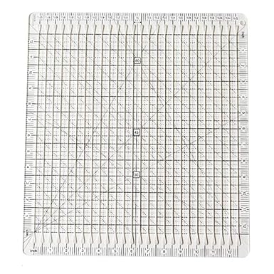12-Inch Wonderful Sewing Tool Sewing Ruler Transparent Quilting Square Ironing Ruler with Grid Lines - Jason Shop Fittings