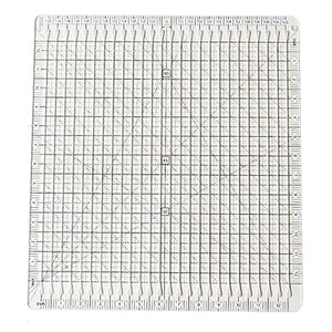 12-Inch Wonderful Sewing Tool Sewing Ruler Transparent Quilting Square Ironing Ruler with Grid Lines - Jason Shop Fittings