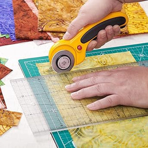 Quilters Ruler Non Slip Double Grid Lines for Sewing Quilting Craft - Jason Shop Fittings