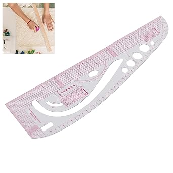 Tailor Ruler, Plastic 3245 Curve Ruler Transparent Drafting Drawing Measuring Tool Metric Ruler Dedicated Protractor, Sewing Pattern Making Tools for Pattern Making for Household - Jason Shop Fittings