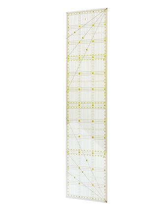 QWORK® 15 x 60cm Quilting Ruler, Precise Sewing Ruler for Quilting, Sewing and Patchworks (6” x 24”)