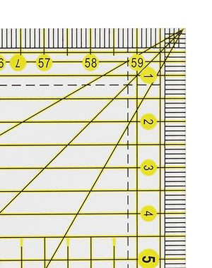 QWORK® 15 x 60cm Quilting Ruler, Precise Sewing Ruler for Quilting, Sewing and Patchworks (6” x 24”) - Jason Shop Fittings