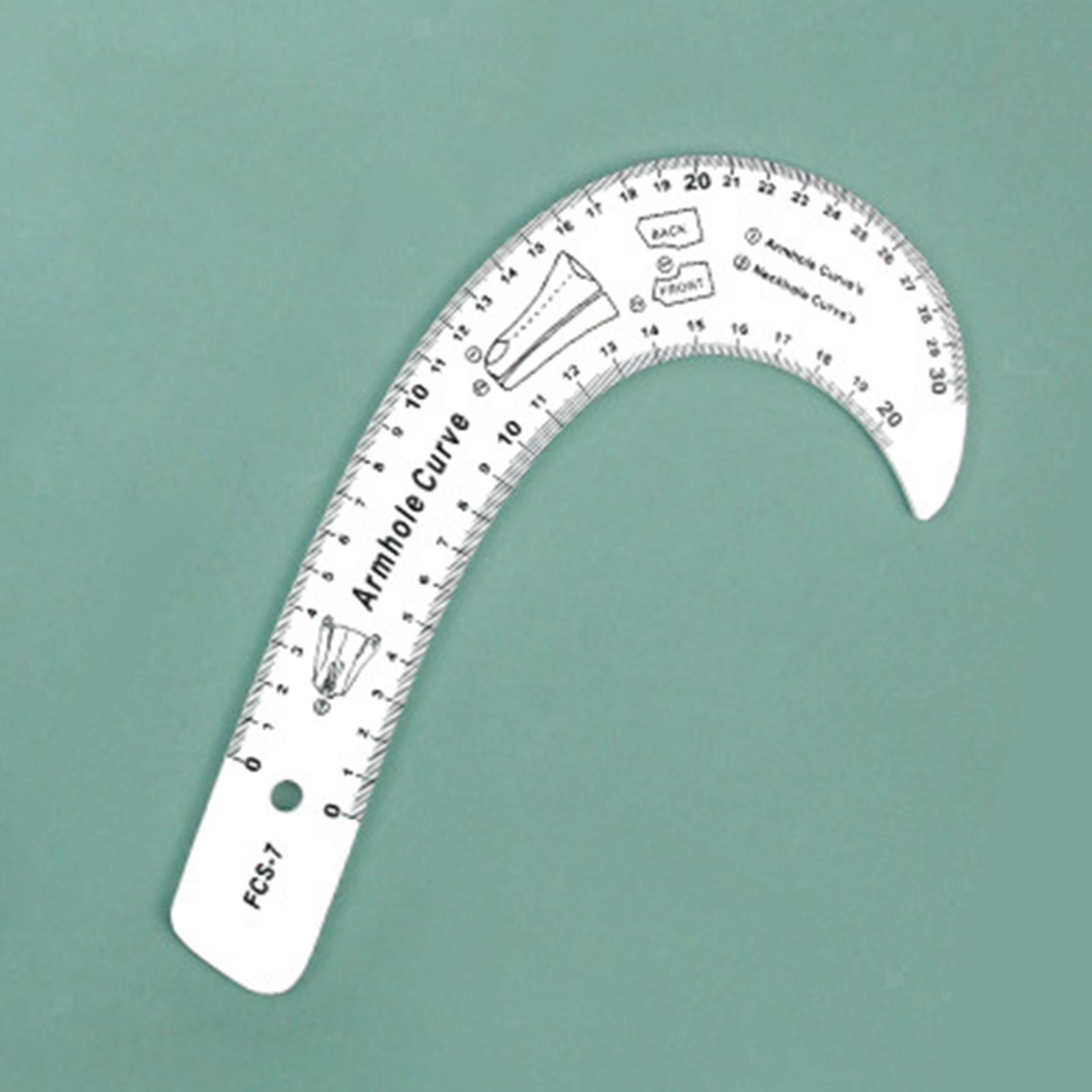 HOHXFYP  French Curve Ruler, High Accuracy Clear Sewing Ruler Tailor Set,Durable Acrylic Sewing Pattern Making Tools for Pattern Making,Drafting,Drawing and Pattern Modification - Jason Shop Fittings