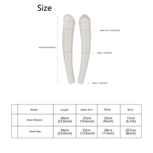 Dress Form's Long Sleeve Cotton Fabric Tailor Mannequin Arms for Pattern Draping Beige