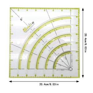 Non-Slip Circle Cutter Ruler - Jason Shop Fittings