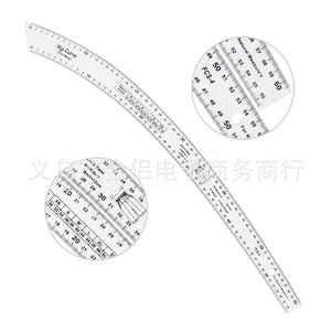 HOHXFYP  French Curve Ruler, High Accuracy Clear Sewing Ruler Tailor Set,Durable Acrylic Sewing Pattern Making Tools for Pattern Making,Drafting,Drawing and Pattern Modification - Jason Shop Fittings