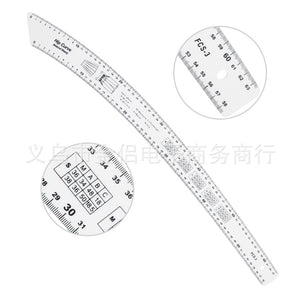 HOHXFYP  French Curve Ruler, High Accuracy Clear Sewing Ruler Tailor Set,Durable Acrylic Sewing Pattern Making Tools for Pattern Making,Drafting,Drawing and Pattern Modification - Jason Shop Fittings