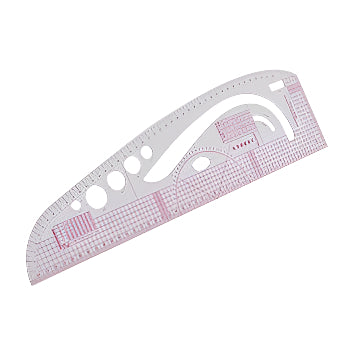 Tailor Ruler, Plastic 3245 Curve Ruler Transparent Drafting Drawing Measuring Tool Metric Ruler Dedicated Protractor, Sewing Pattern Making Tools for Pattern Making for Household - Jason Shop Fittings