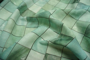 WATER GREEN TILE LINEN FABRIC -CHBY.GT/| PRICED PER METER - Jason Shop Fittings