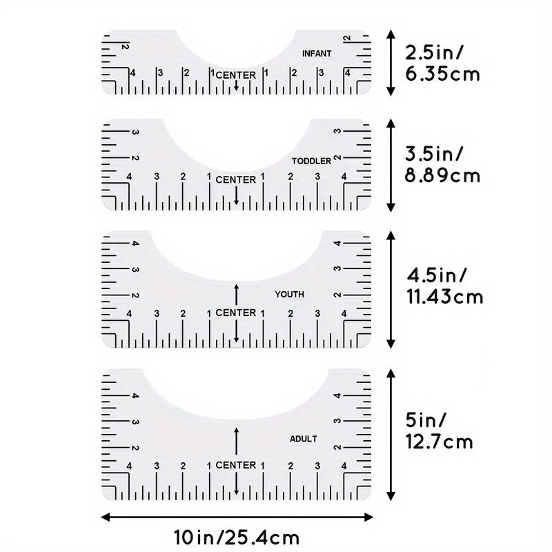 T-Shirt Ruler Guide - Jason Shop Fittings