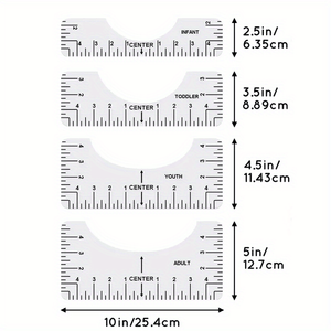 T-Shirt Ruler Guide - Jason Shop Fittings