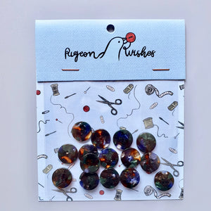 Grimoire Buttons Set (15mm Shirting Size) - Jason Shop Fittings