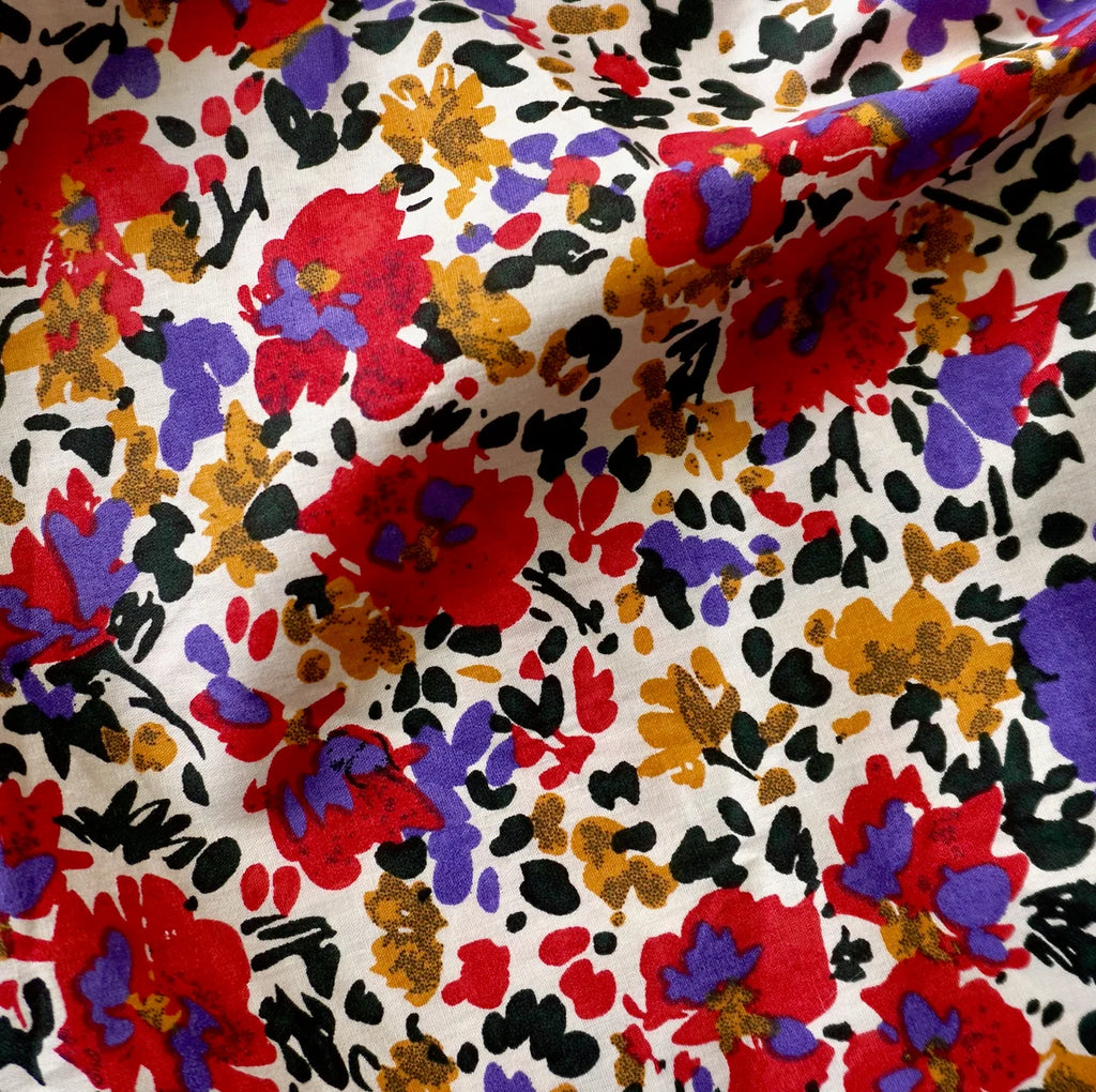 otton Floral Bold Print | PRICED PER METER - Jason Shop Fittings