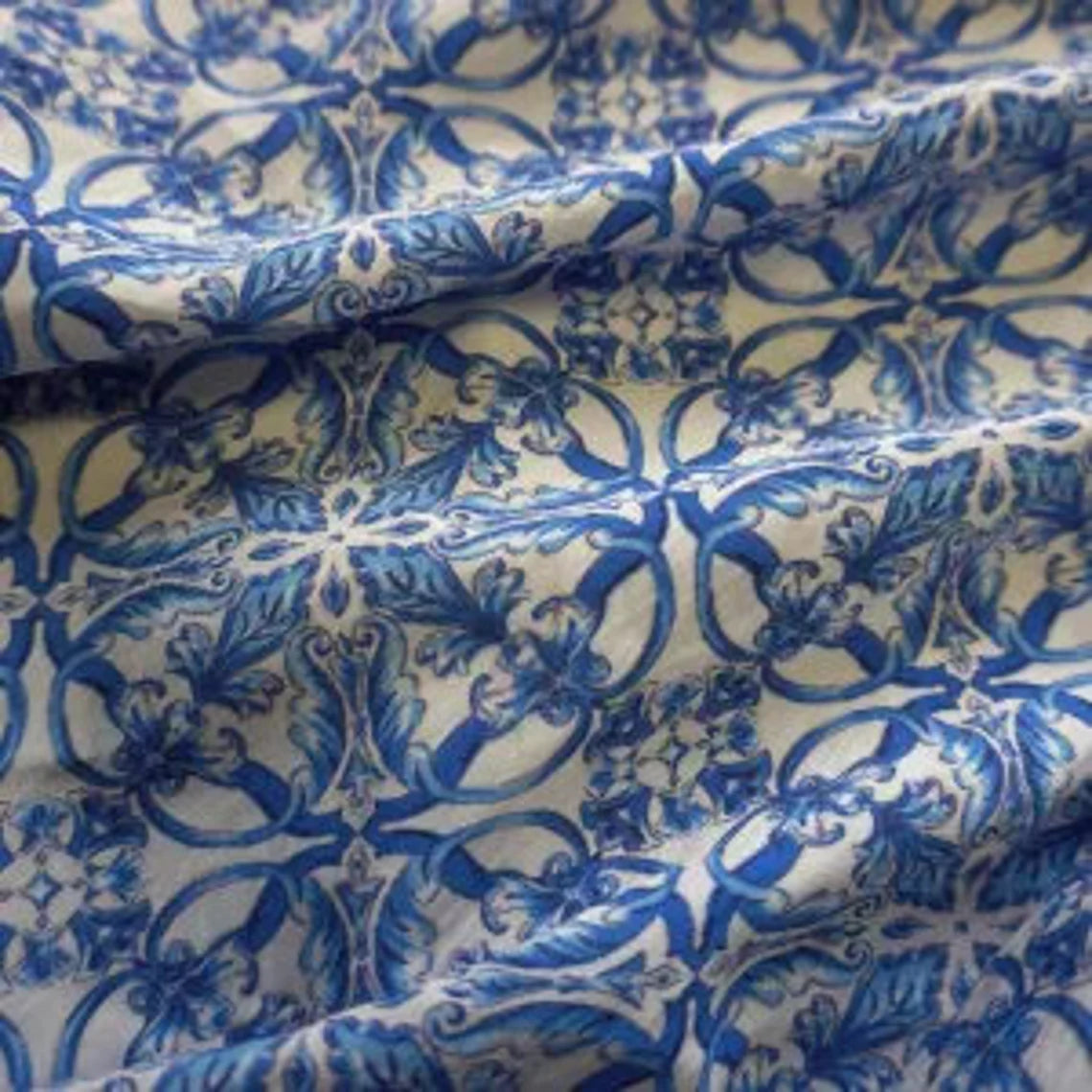 Damask Blue | PRICED PER METER