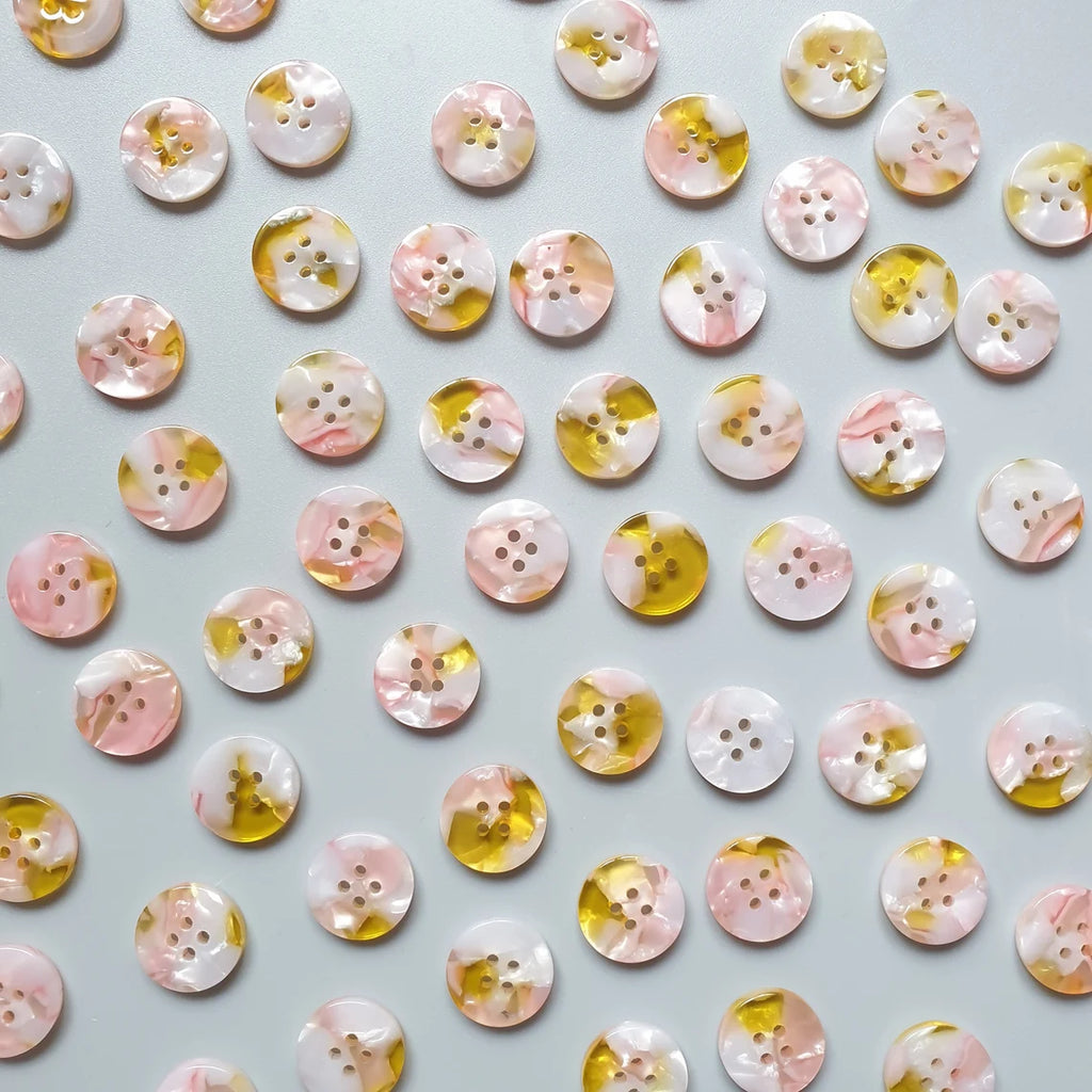 Fanciful button set (15mm shirting size) - Jason Shop Fittings