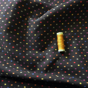Yarn Died Rainbow Sprinkle - Black | PRICED PER METER - Jason Shop Fittings